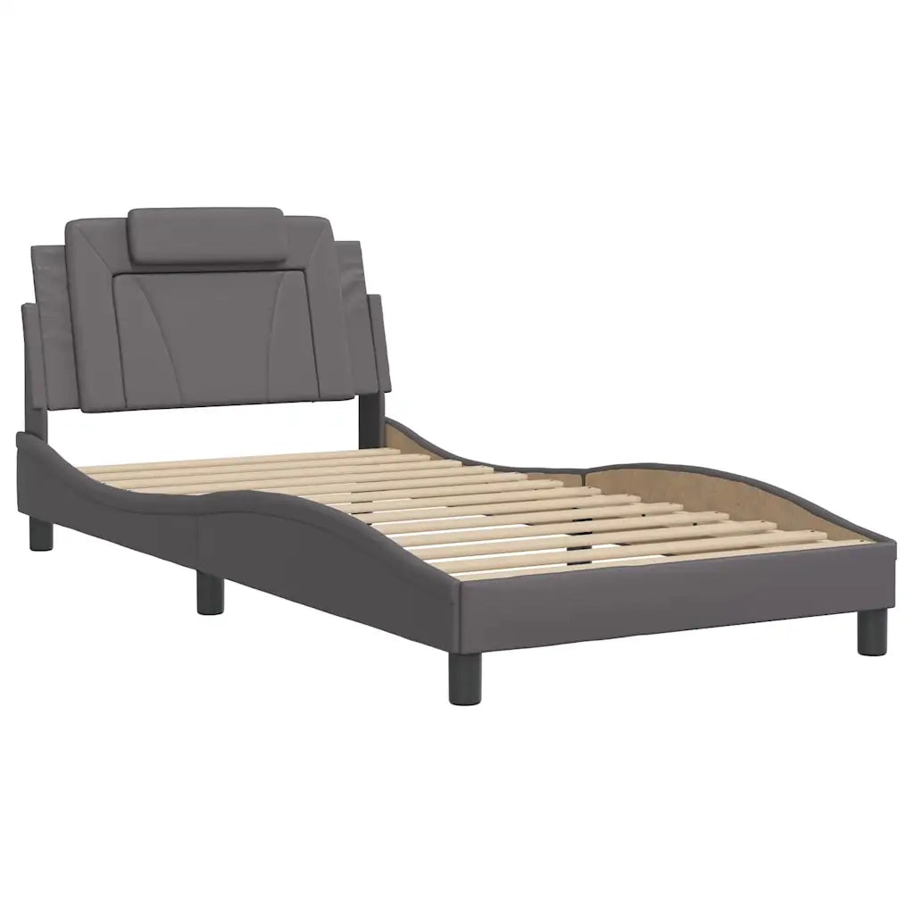 Giroletto Viana senza Materasso Crema 100x200 cm in Similpelle