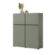 Buffet alto color verde salvia L120xH140xP40 collezione HAVANA. Credenza alta design con 4 porte.