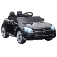 Macchina Elettrica per Bambini Licenza Mercedes SLC 300 con Telecomando, in PP e Metallo, 107x62.5x44 cm, Nero