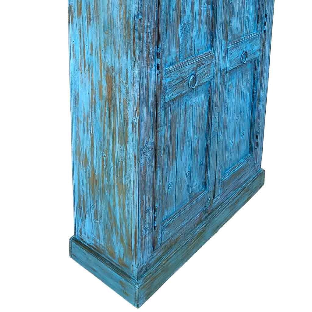 Armadio in legno fatto a mano 90-100x37x170-195h cm