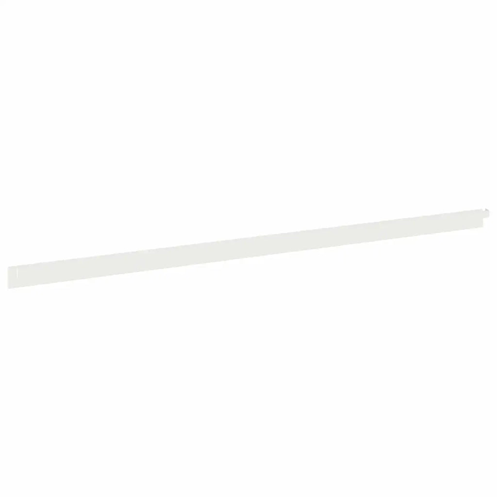 Bordura per Prato 10 pcs 102 x 4 x 4 cm Acciaio Bianco 8008718