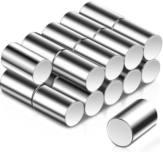 20 pezzi 6x10 mm mini magneti a disco forti, magneti neodimio potenti a disco argento, magneti a disco extra forti magneti cilindrici magneti per magnetobordo, lavagna bianca, frigorifero, piccoli magneti