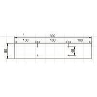 Base per panche verniciatura a polvere nero 30x43cm Telaio quadrato panca