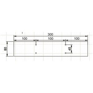 Base per panche verniciatura a polvere nero 30x43cm Telaio quadrato panca