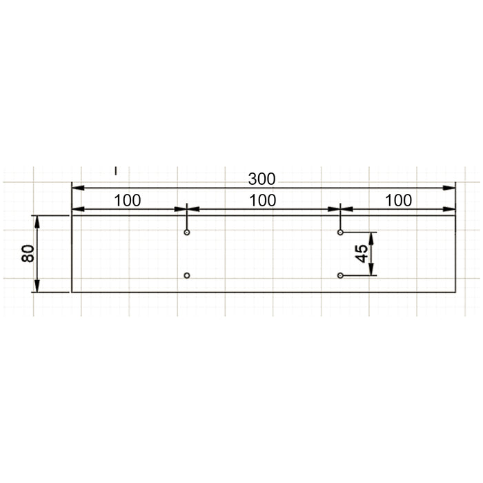 Base per panche verniciatura a polvere nero 30x43cm Telaio quadrato panca