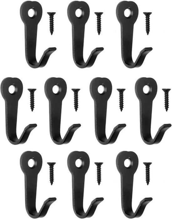 Haken da Serratura in Smeed, 40x16mm, 10-pack, Nero.