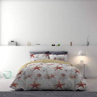 Copripiumino Singolo con Stampa sul Sacco e Federe Doubleface Starfish