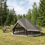 Tenda Tipi con tetto Marrone Grigio 700 x 700 x 395 cm 42029020