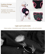 Abbigliamento per Cani - Tessuto di Cotone - Pannolino Flessibile Fisiologico - Dimensioni Piccola Media Grande.