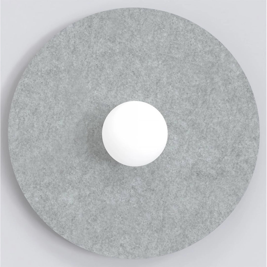 Lampada da soffitto CALMA in feltro grigio