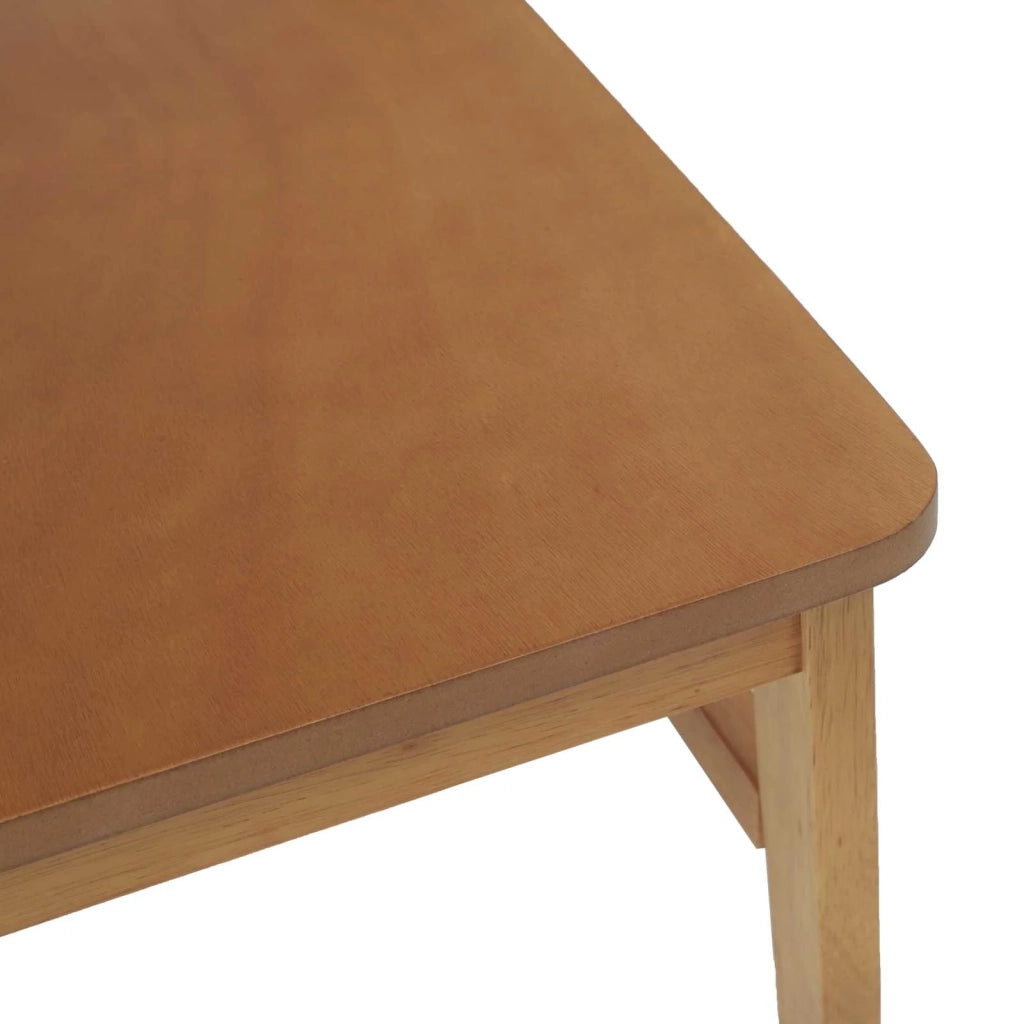 Sedia da pranzo 2 pcs Naturale Legno di gomma solido 42020495