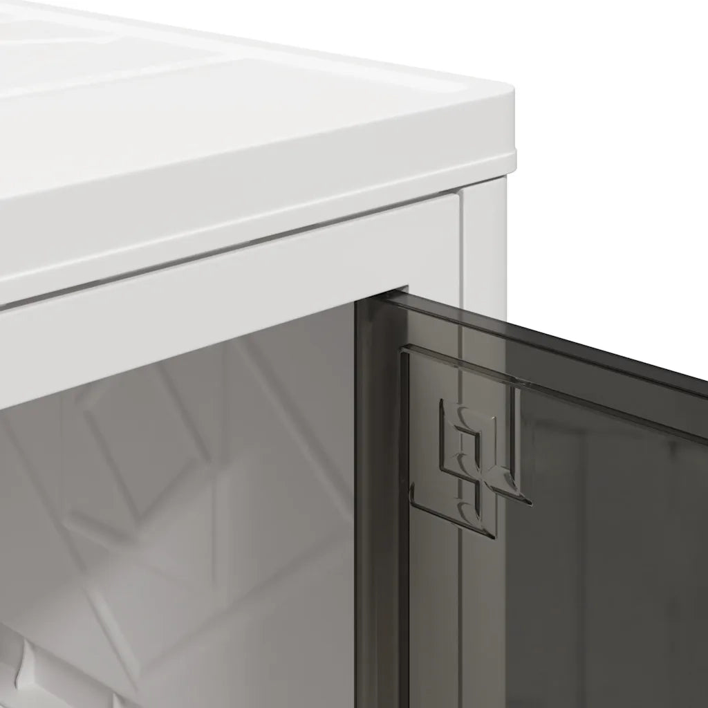 vidaXL Scatola Portaoggetti con Ruote 4 Livelli 28 L 48x29,5x112,5 cm
