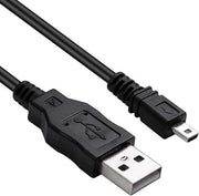 Cavo USB - UC-E6 - Trasferimento dati rapido - Adatto per Panasonic Lumix DMC-TZ30 - Qualità elevata - Duraturo - Lunghezza