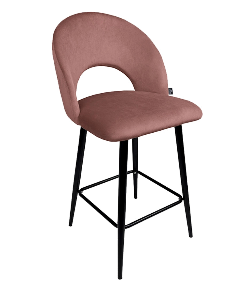 Sgabello cucina imbottito, sgabello alto in rosso mattone - Zoe - SG36ZOPM