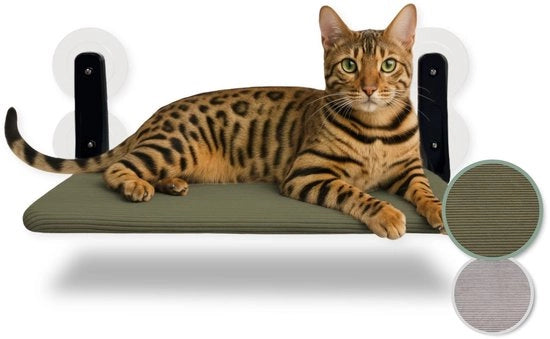 Letto per gatti pieghevole - Resistente - Con chiusura a molla - 2 in 1 - Struttura in acciaio inox - Peso massimo 20 kg