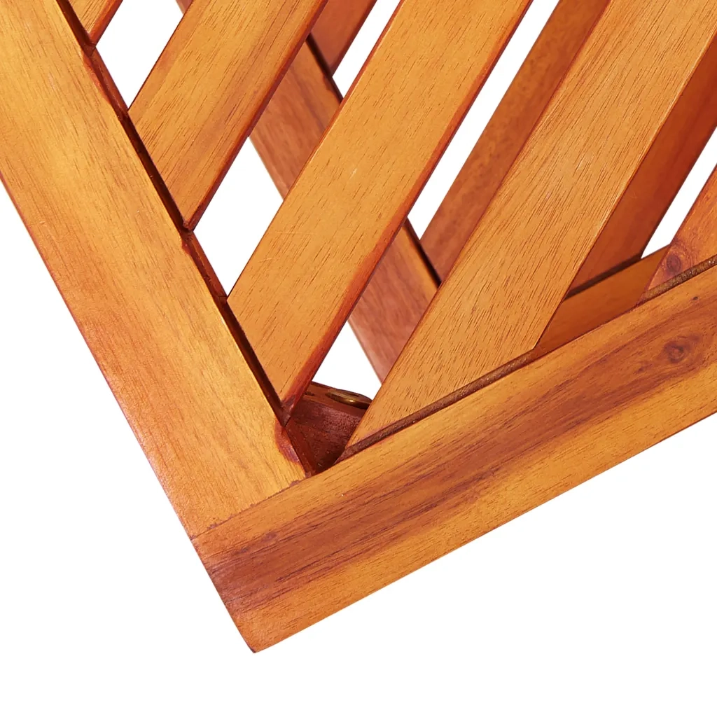 Tavolinetto in Legno Massello di Acacia 45x33x45 cm