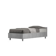 BS COM Letto singolo con rete 80x200 cemento