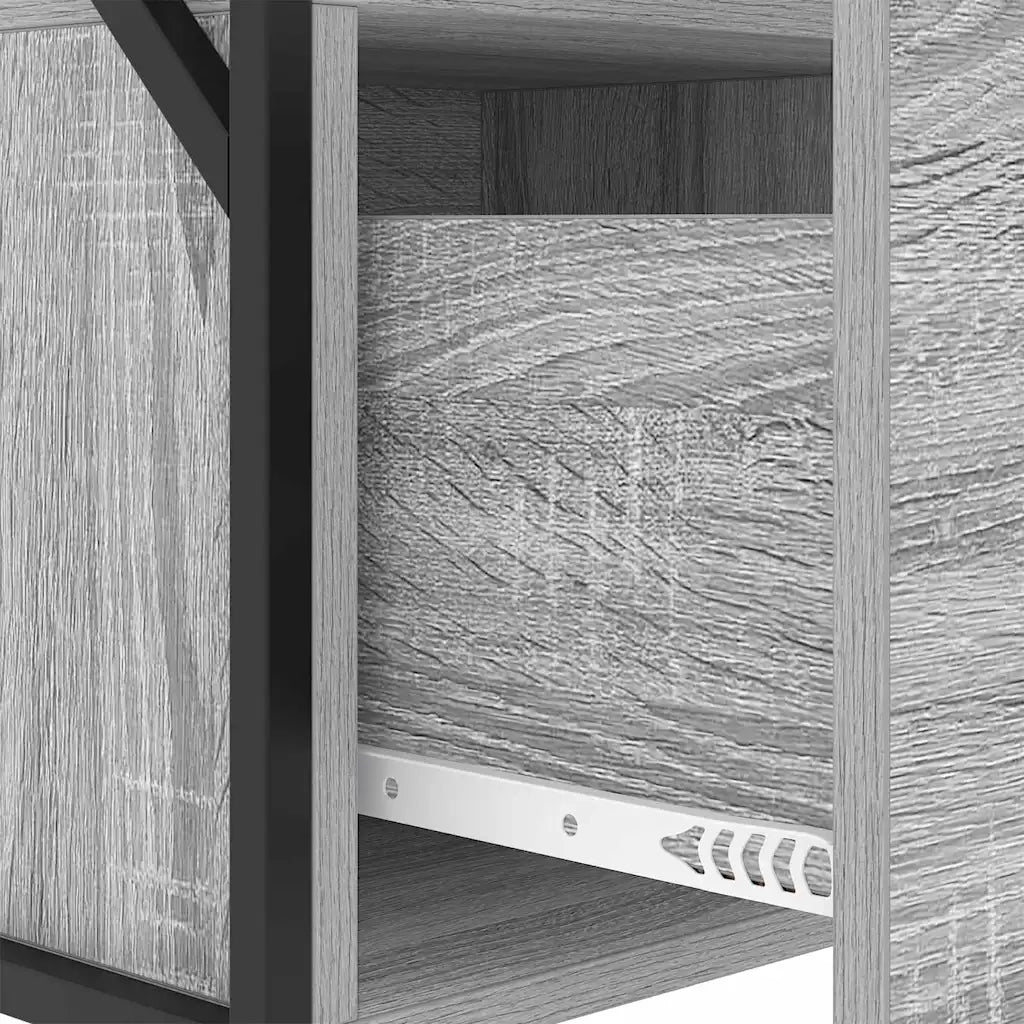 Armadio da Notte con cassetto Grigio Sonoma 40 x 31 x 60 cm 859496
