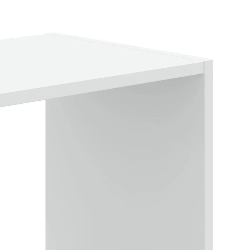 vidaXL Libreria Bianca 102x32x102 cm in Legno Multistrato