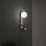 Applique Moderna Fog Metallo Grigio Spazzolato Luce Led G9 Ip20