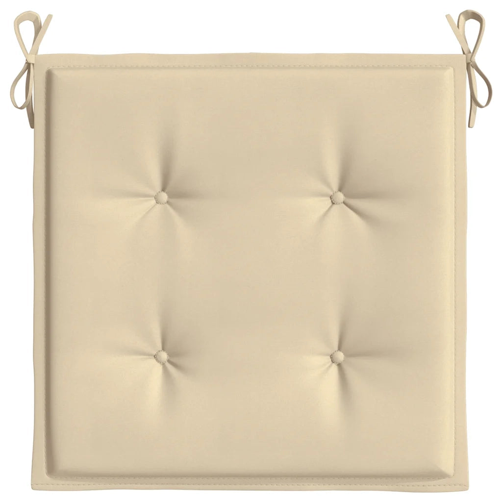 Cuscini per Sedia 2 pz Beige 40x40x4 cm in Tessuto Oxford 314008
