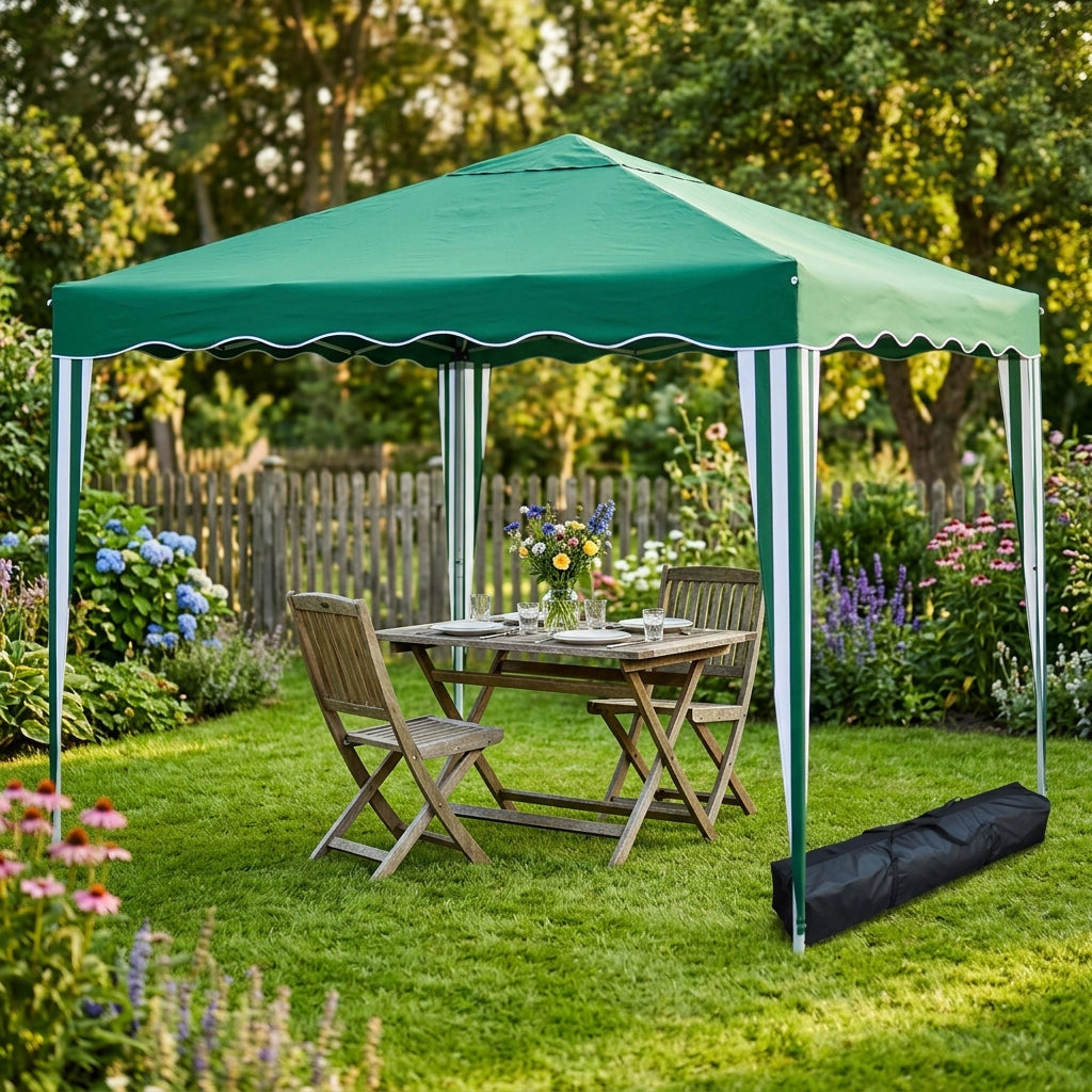 Gazebo Pieghevole con sacca protettiva 3x3 in acciaio poliestere - CHESLEY