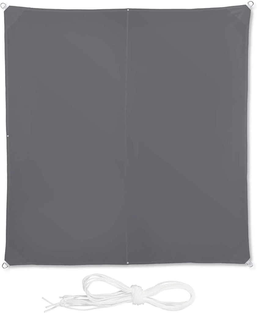 Vela ombreggiante quadrata 3 x 3 m grigia 13_0002929_2