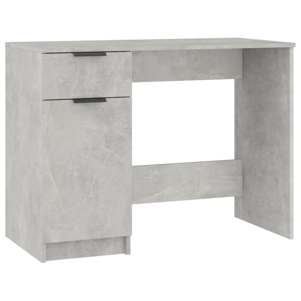 Scrivania tavolo postazione di lavoro mobile per computer studio 100 x 50 x 75 cm legno ingegnerizzato grigio 02_0023825