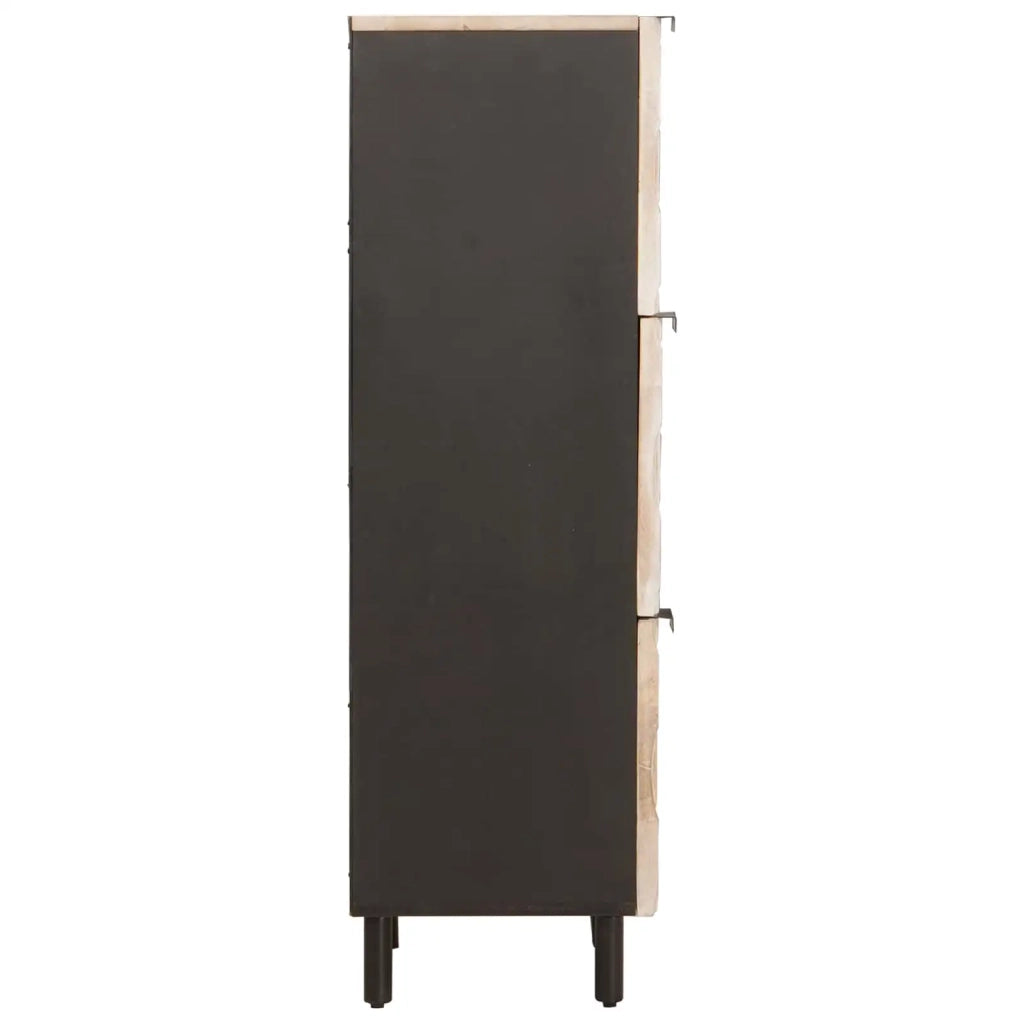 Credenza con porta Finitura Bianco Lavato 40 x 33 x 110 cm