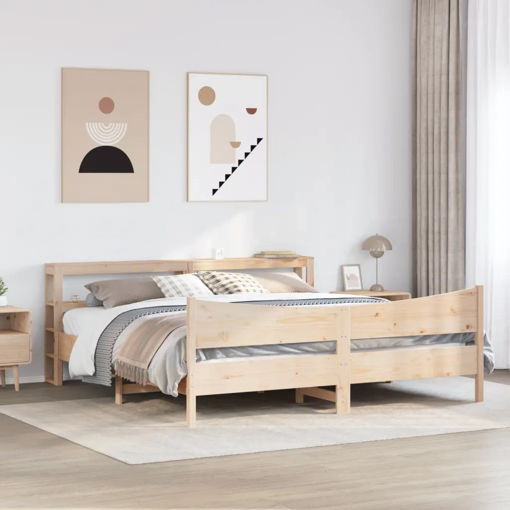 Giroletto con Testiera 180x200 cm Massello Pino 3306294