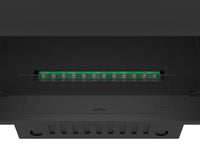 Camino a Vapore Elettrico da Incasso 800x45(64,8)x40 cm Invapo con LED RGB Nero