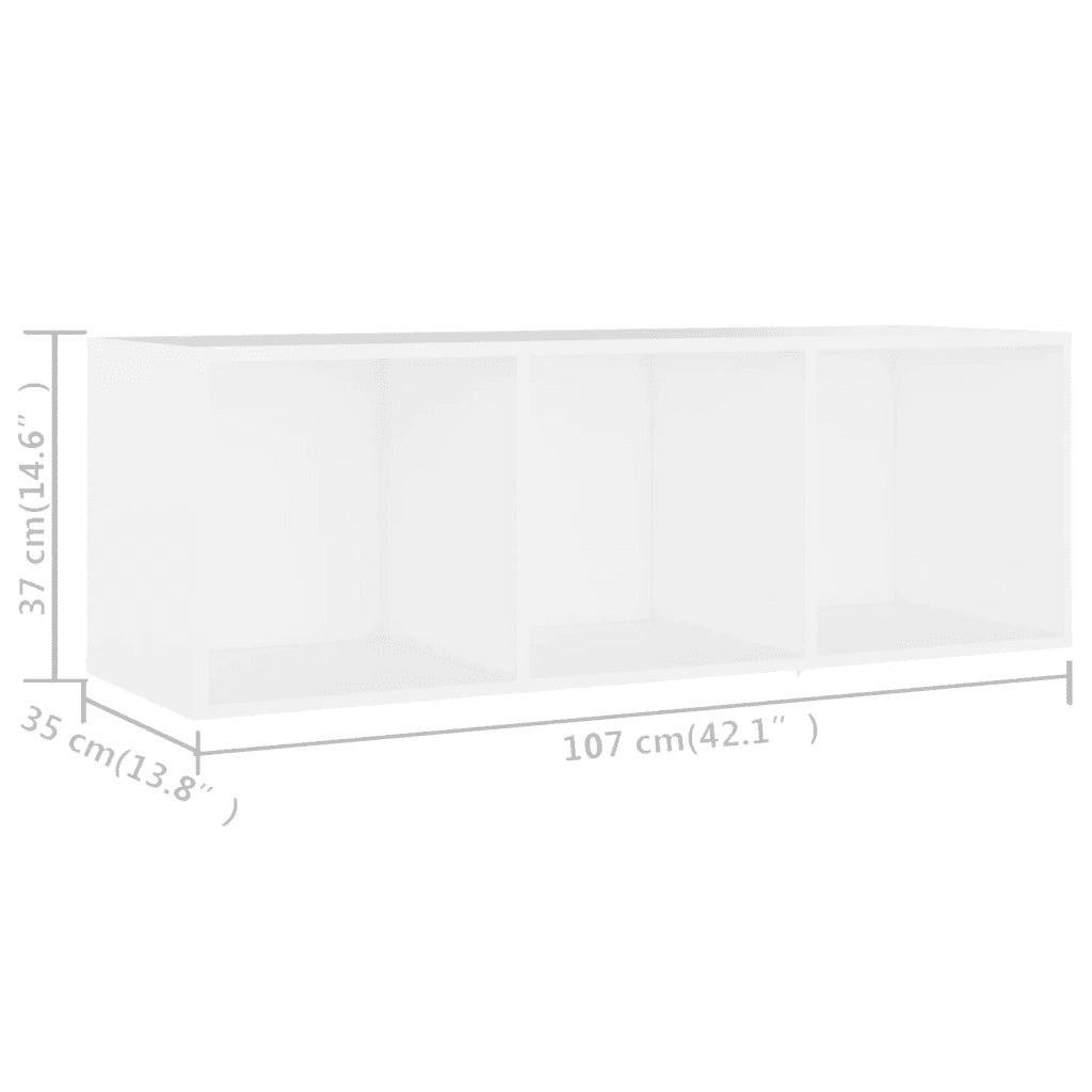 Mobile Porta TV Bianco 107x35x37 cm in Truciolato cod mxl 8312