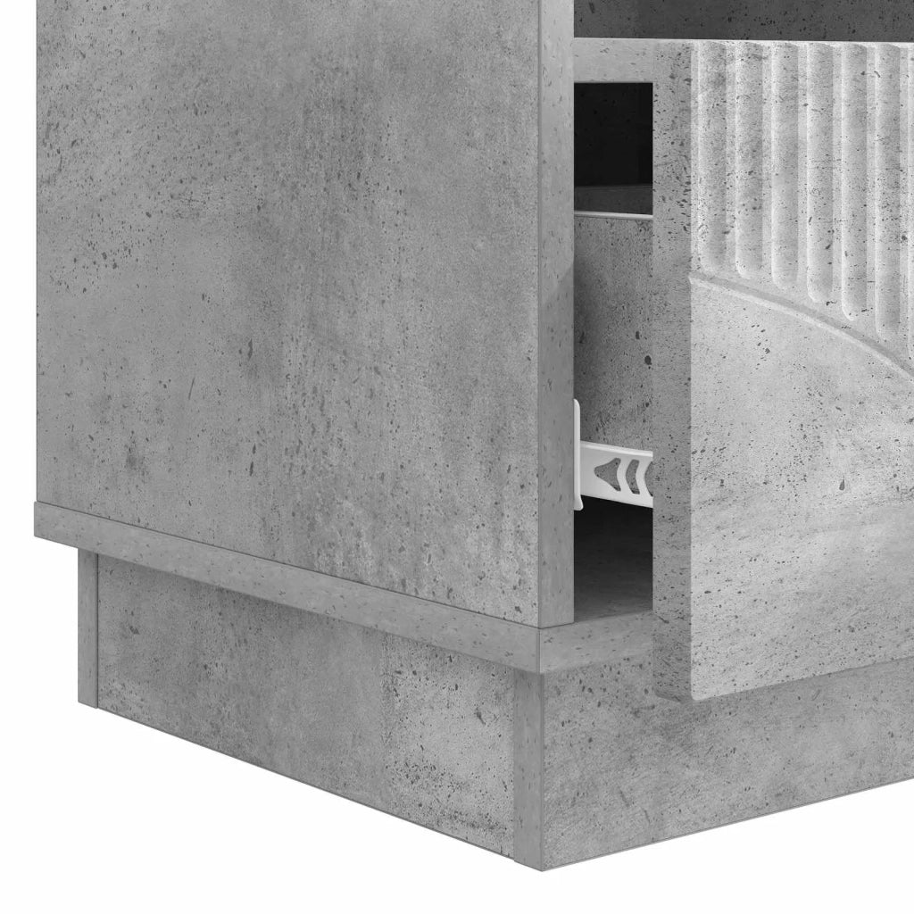 Mobile TV con cassetto Grigio Cemento 102 x 34,5 x 47 cm 895368