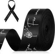 Nastro di lutto 20 mm x 9 m - Rouwlint - Testo "Per sempre nel nostro cuore" - Confezione - Ricordo - Espressione personale
