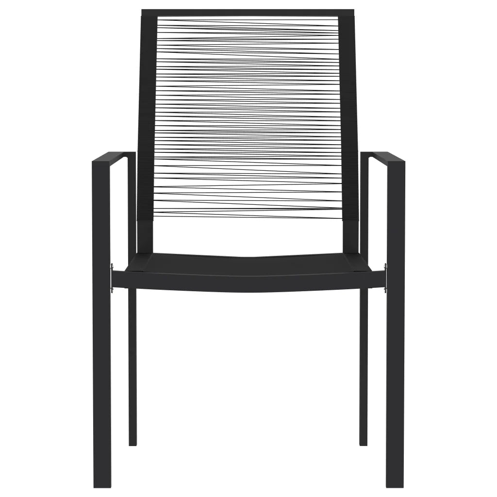 Set da Pranzo da Giardino 5 pz Nero 3099199