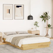 Struttura Letto Senza Materasso 120x200 cm in Legno di Rovere 3315734