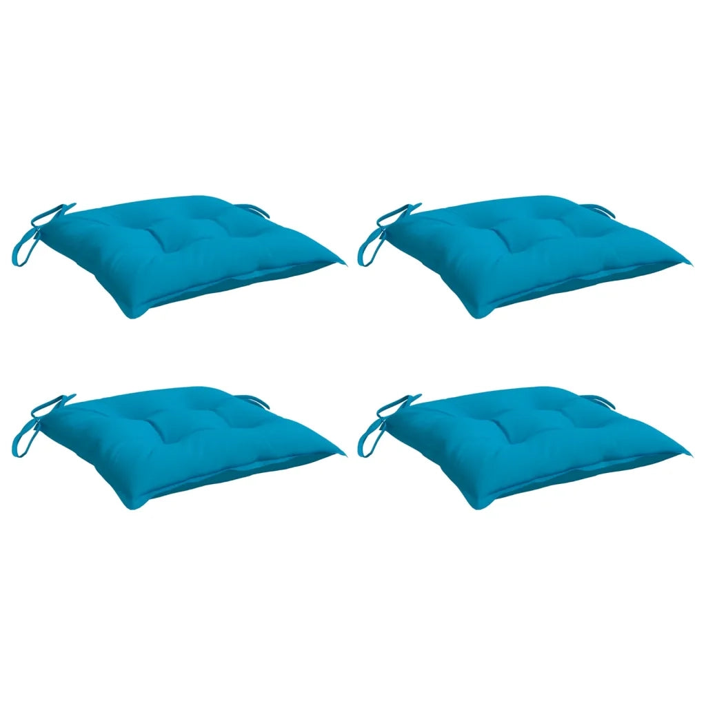 Cuscini per Sedia 4pz Azzurro 40x40x7 cm in Tessuto Oxford 361463