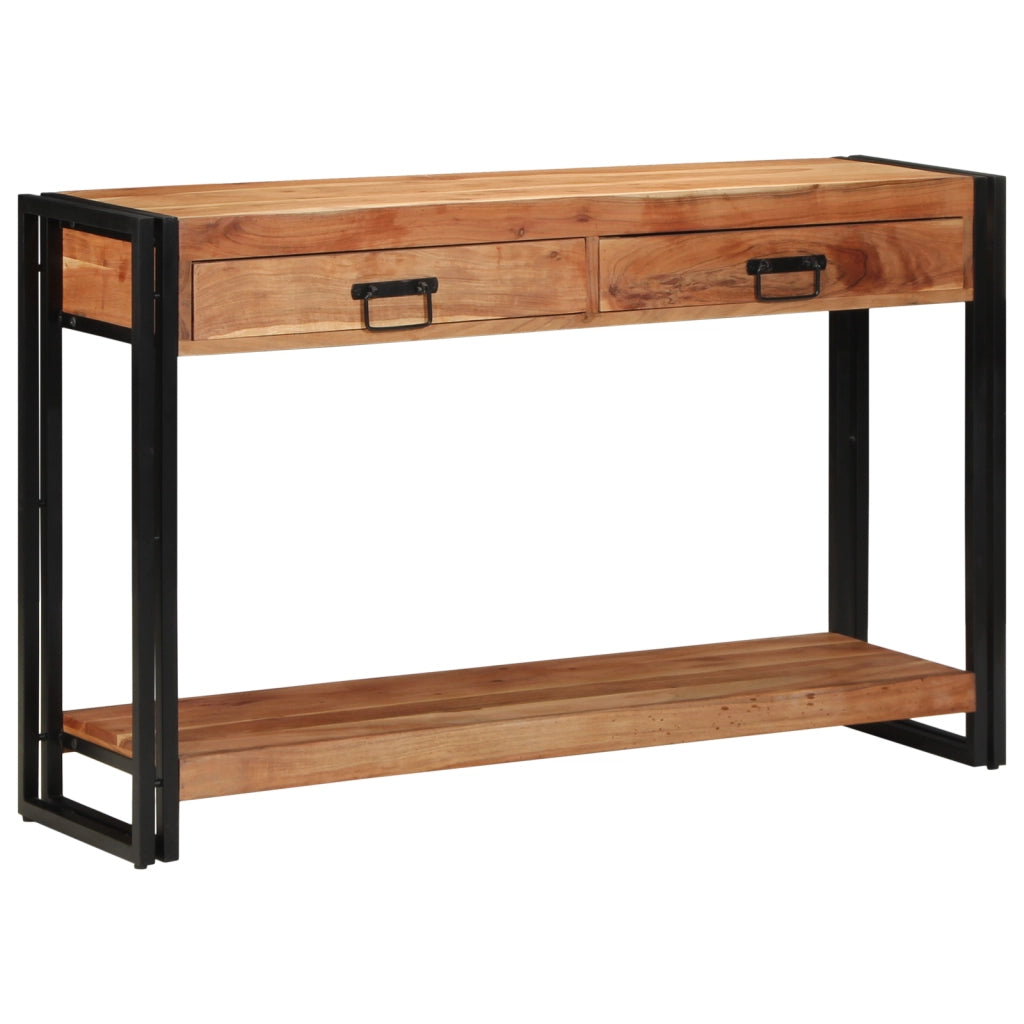 Tavolo Consolle  120x33x75 cm Legno Massello di Acacia