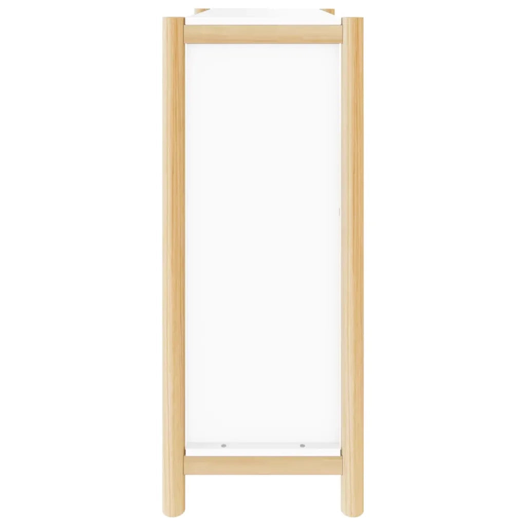 Scarpiera Bianca 57,5x33x80 cm in Legno Multistrato 345684