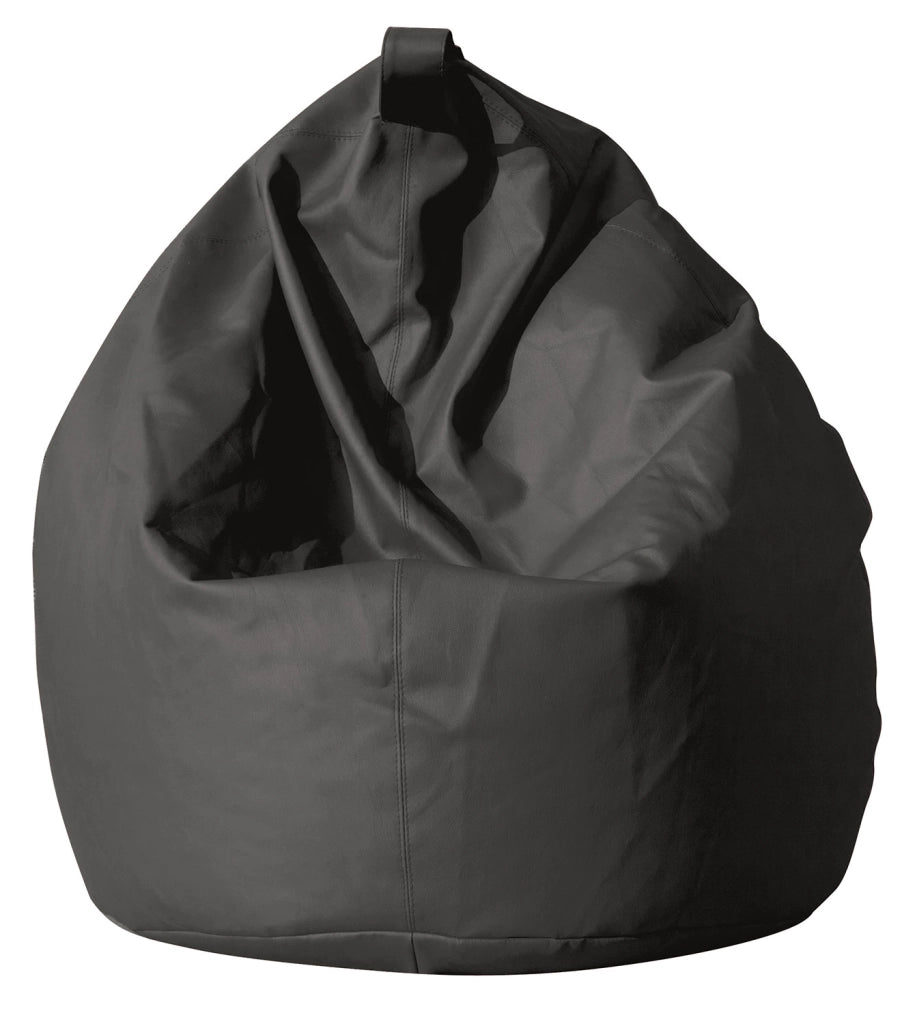 Poltrona a Sacco Pouf in Similpelle Grigio