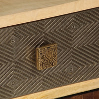 Mobile Porta TV 120x30x40 cm Legno Massello di Mango