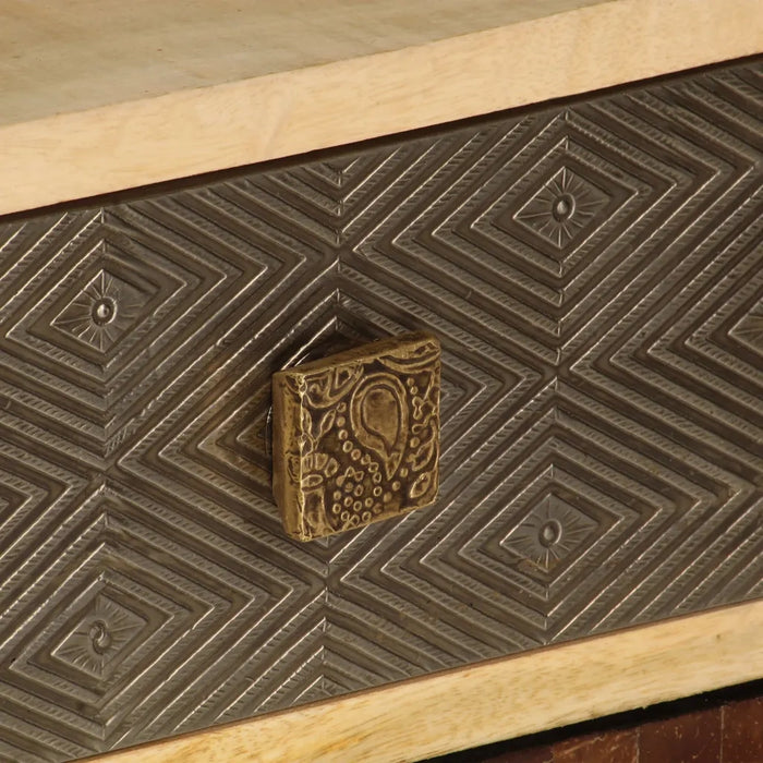 Mobile Porta TV 120x30x40 cm Legno Massello di Mango