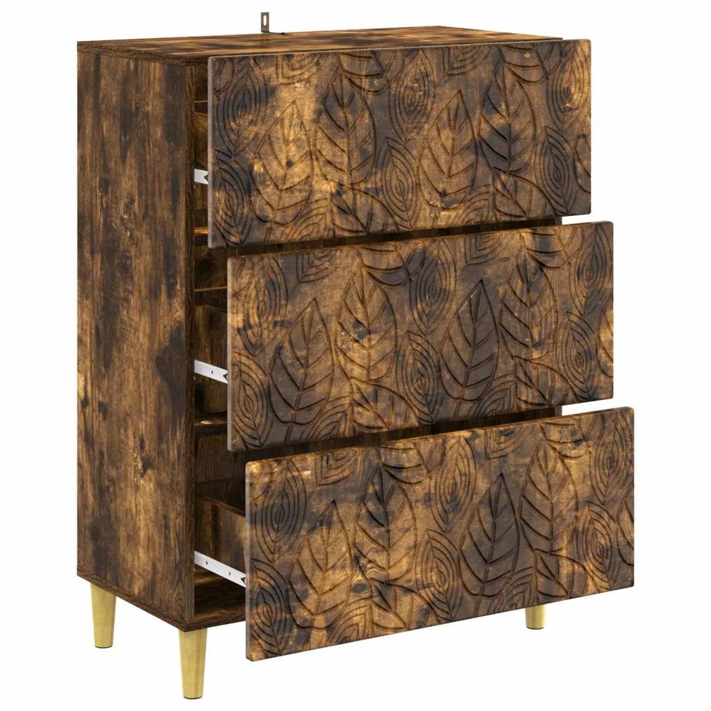 Mobile con Cassetti Rovere Fumo 66 x 34,5 x 90 cm 895070