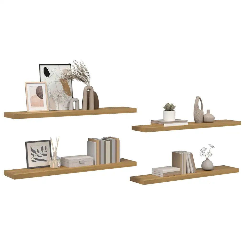 Scaffale da parete 4 pcs Marrone 120 x 23,5 x 4 cm 42019958