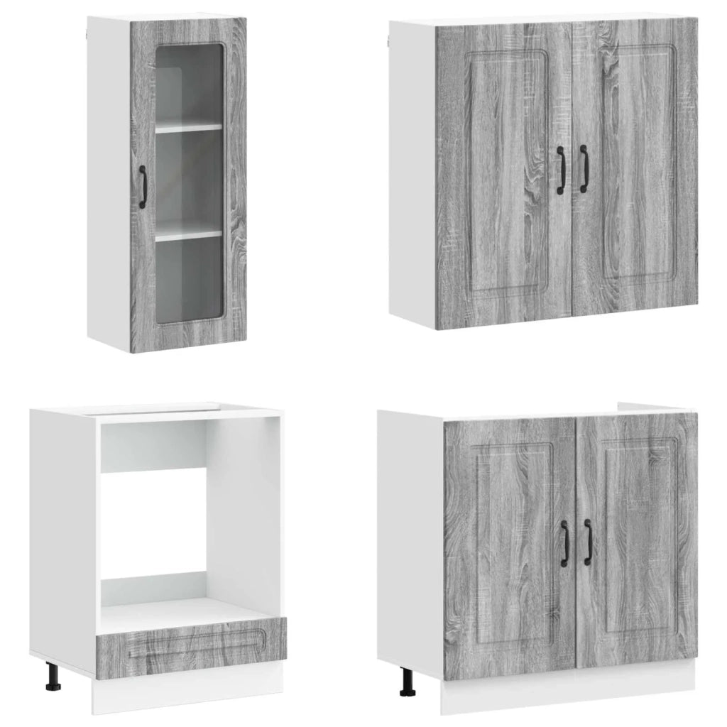 Unità Cucina KALMAR 8 pcs Sonoma grigio Legno ingegnerizzato 3438387