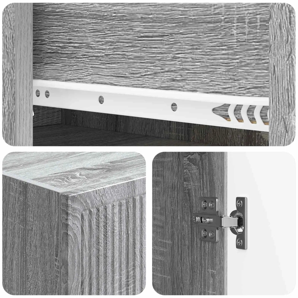 Set di armadi 2 pcs 33 x 34,5 x 90 cm Legno ingegnerizzato