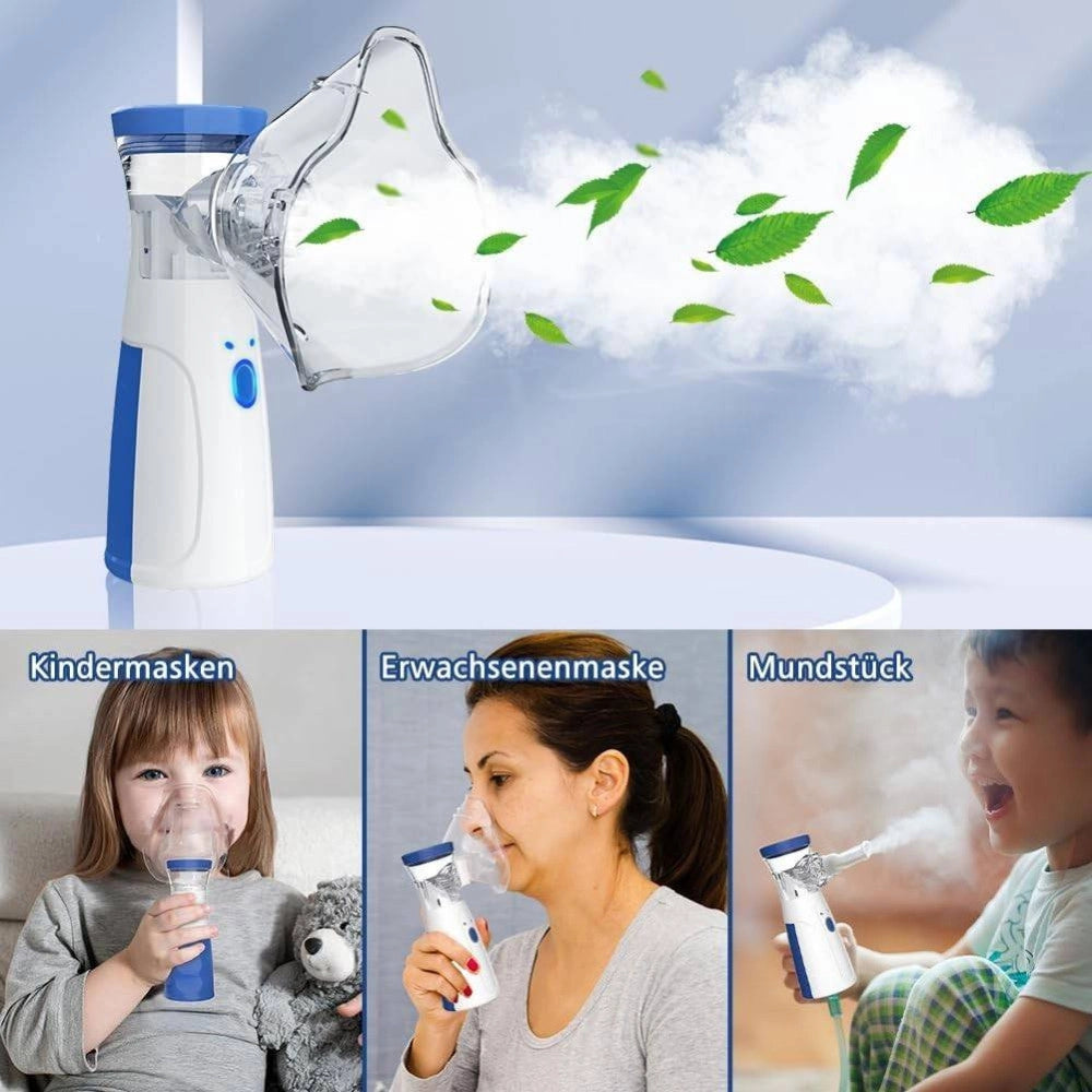 Trade Shop - Aerosol Portatile Silenzioso Per Adulti E Bambini A Batterie Atomizzatore Regola -