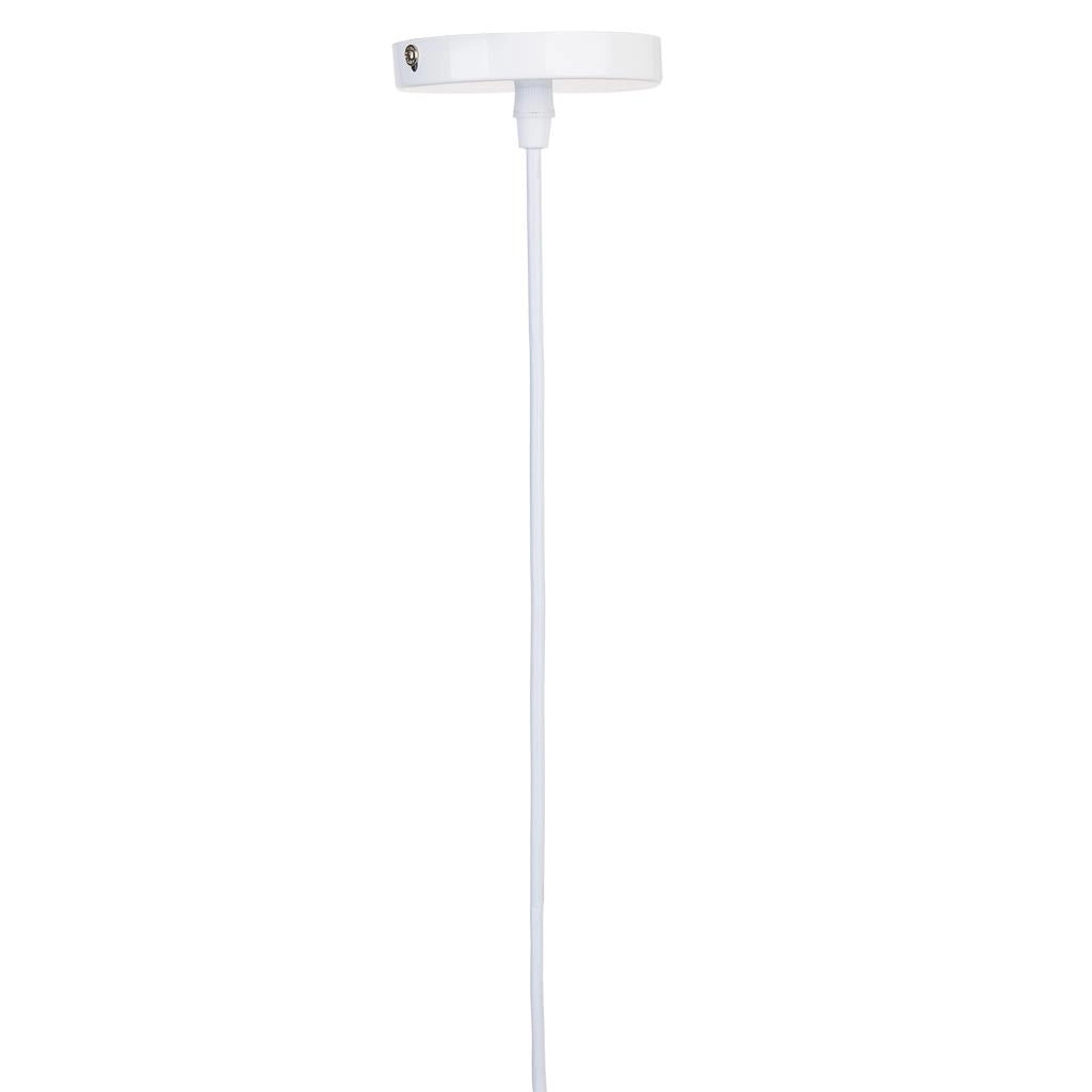 Plafoniera in metallo bianco 30x30x35h