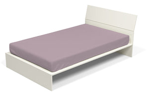 Lenzuolo Sotto1 Piazza e Mezzo con Angoli ed Elastico Tinta Unita in Cotone Rosa Antico