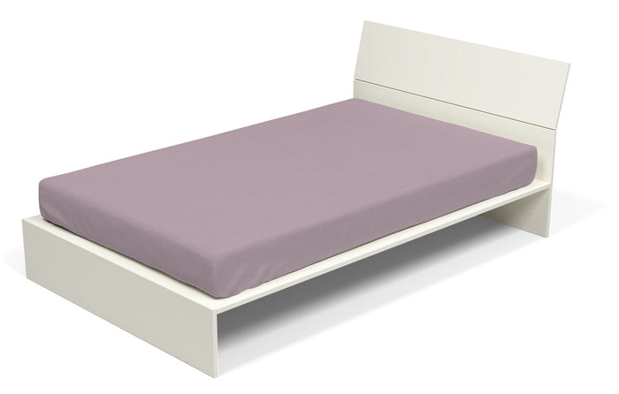 Lenzuolo SottoSingolo con Angoli ed Elastico Tinta Unita in Cotone Rosa Antico